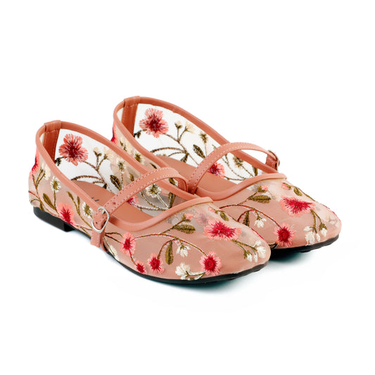 Belina Peach Women mary janes shoes