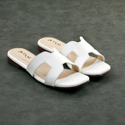 Herma White women slippers