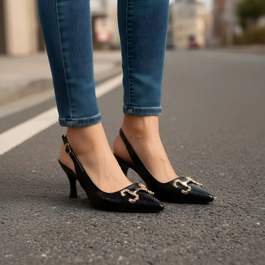 Kebry Black Women stilettos sandal