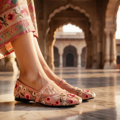 Belina Peach Women mary janes shoes