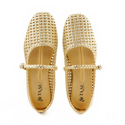 Braiden Golden Mary jane's women Pumps