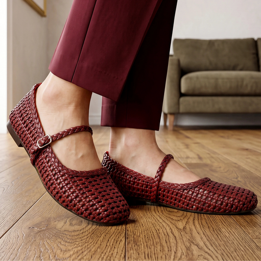 Braiden Maroon Mary jane's women Pumps