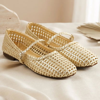 Braiden Golden Mary jane's women Pumps