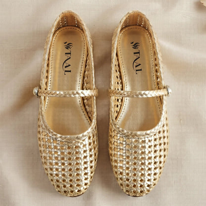Braiden Golden Mary jane's women Pumps