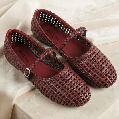 Braiden Maroon Mary jane's women Pumps