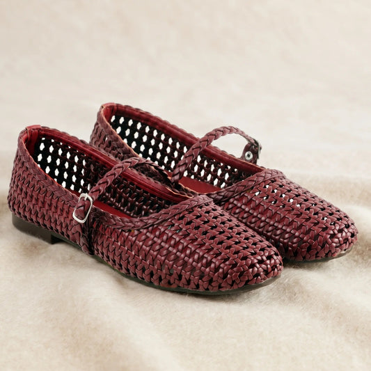 Braiden Maroon Mary jane's women Pumps