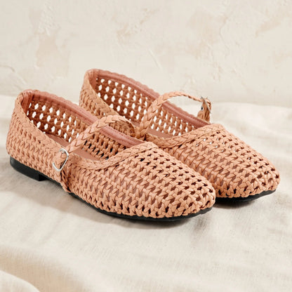 Braiden Peach Mary jane's women Pumps