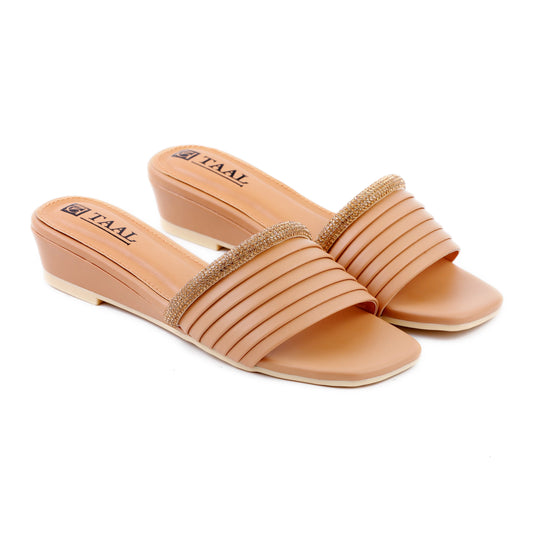 Bronti Beige Women Slippers