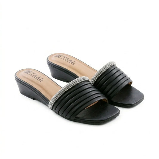 Bronti Black Women Slippers