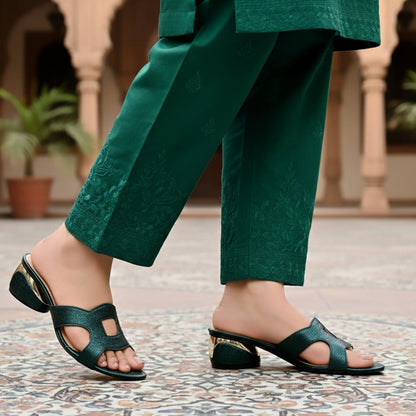 Chloe Green women Heels