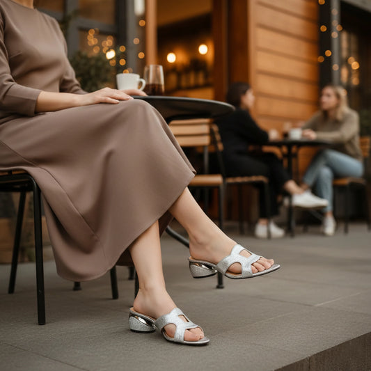 Chloe Silver women Heels