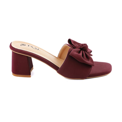 Cheria Burgundy women heels