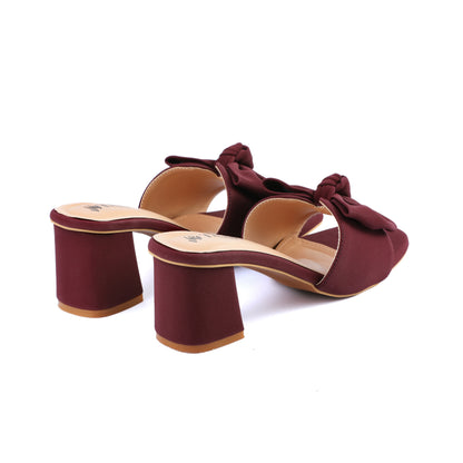 Cheria Burgundy women heels