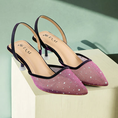 Crystine Purple women Sandals