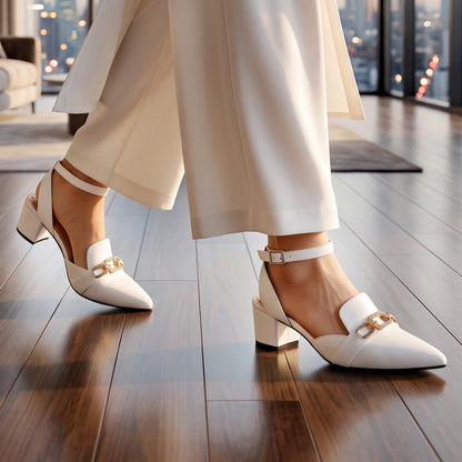 Delphi White Women Sandal