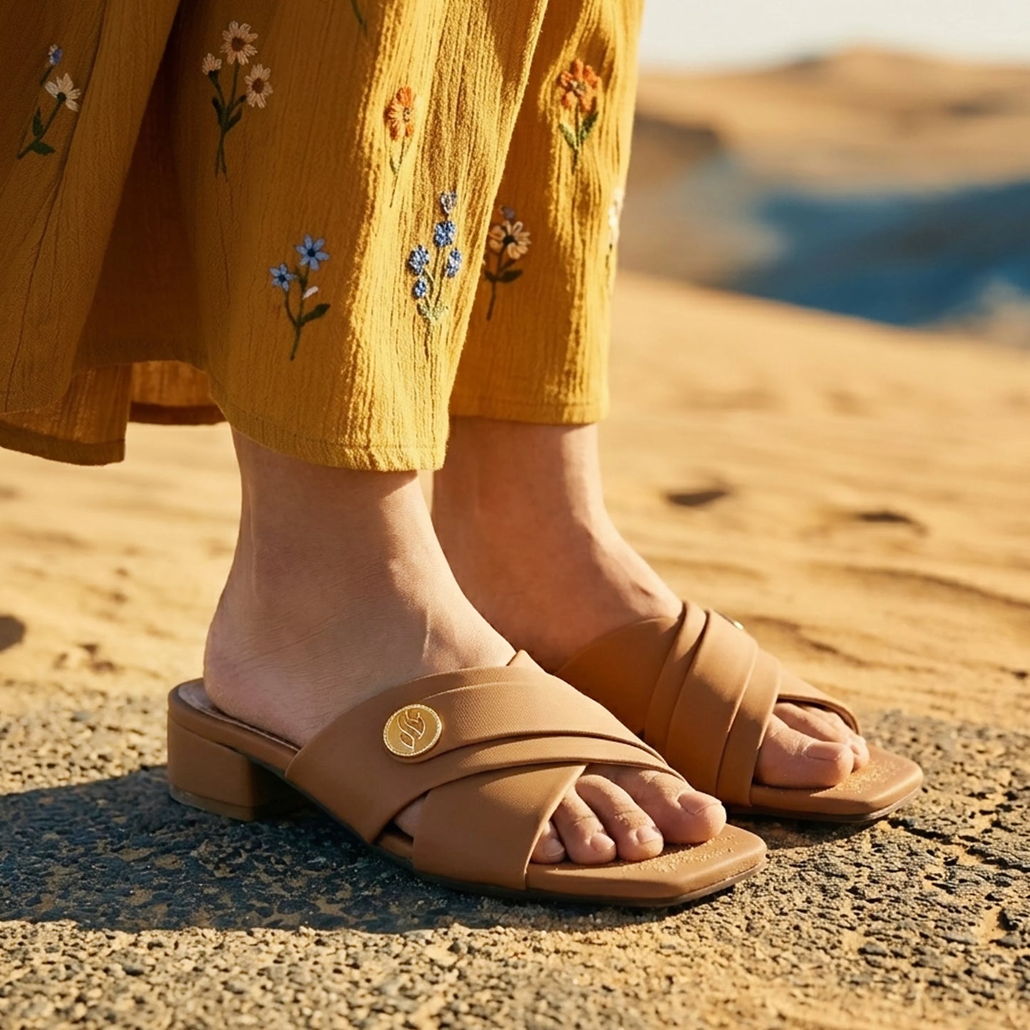 Demi Beige women heels