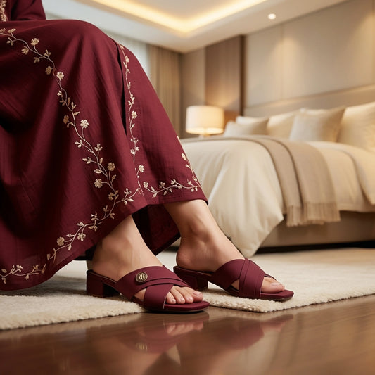 Demi Maroon women heels