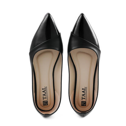 Elma Black flat women pumps