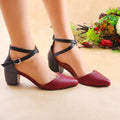 Elblag Heeled Sandals Maroon