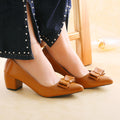 Elden Mustard women Court shoes