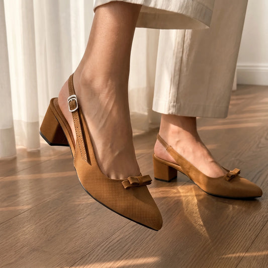 Elysia Brown women sling back heels