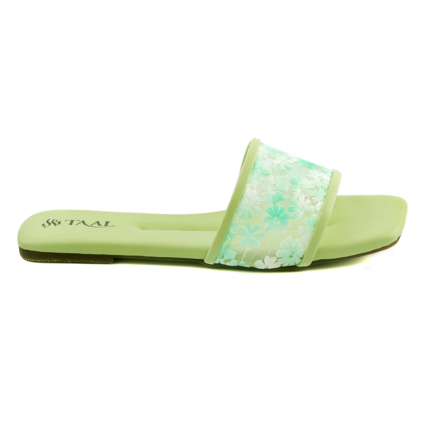 Flora Sea-Green women flat slippers