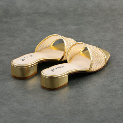 Gliss Golden women heel slippers