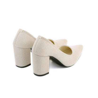 Glimmer cream women court shoes