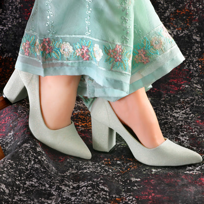 Glimmer Aqua women court shoes