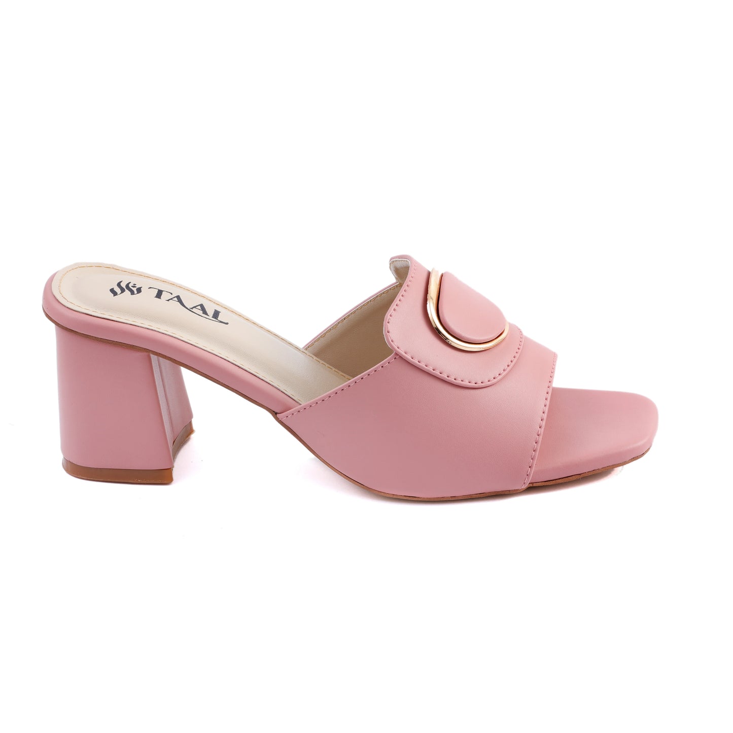 Hazel Pink women heel slippers