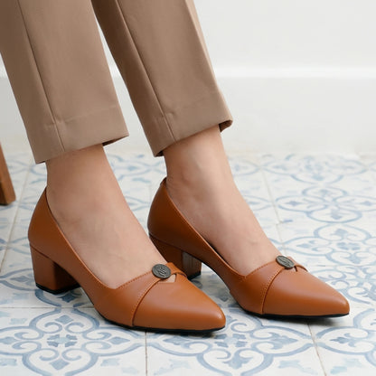 Ismera Brown Women Court Shoes