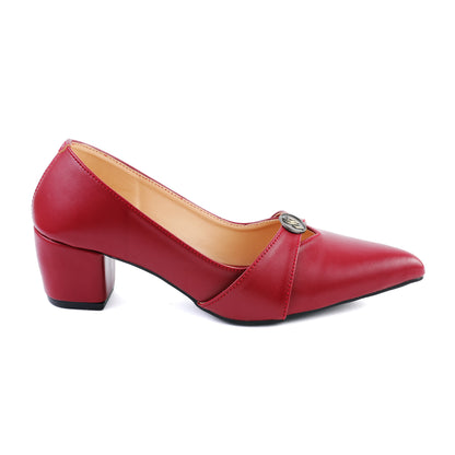 Ismera Maroon Women Court Shoes