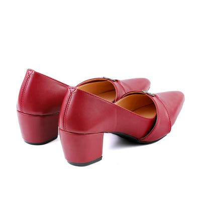 Ismera Maroon Women Court Shoes