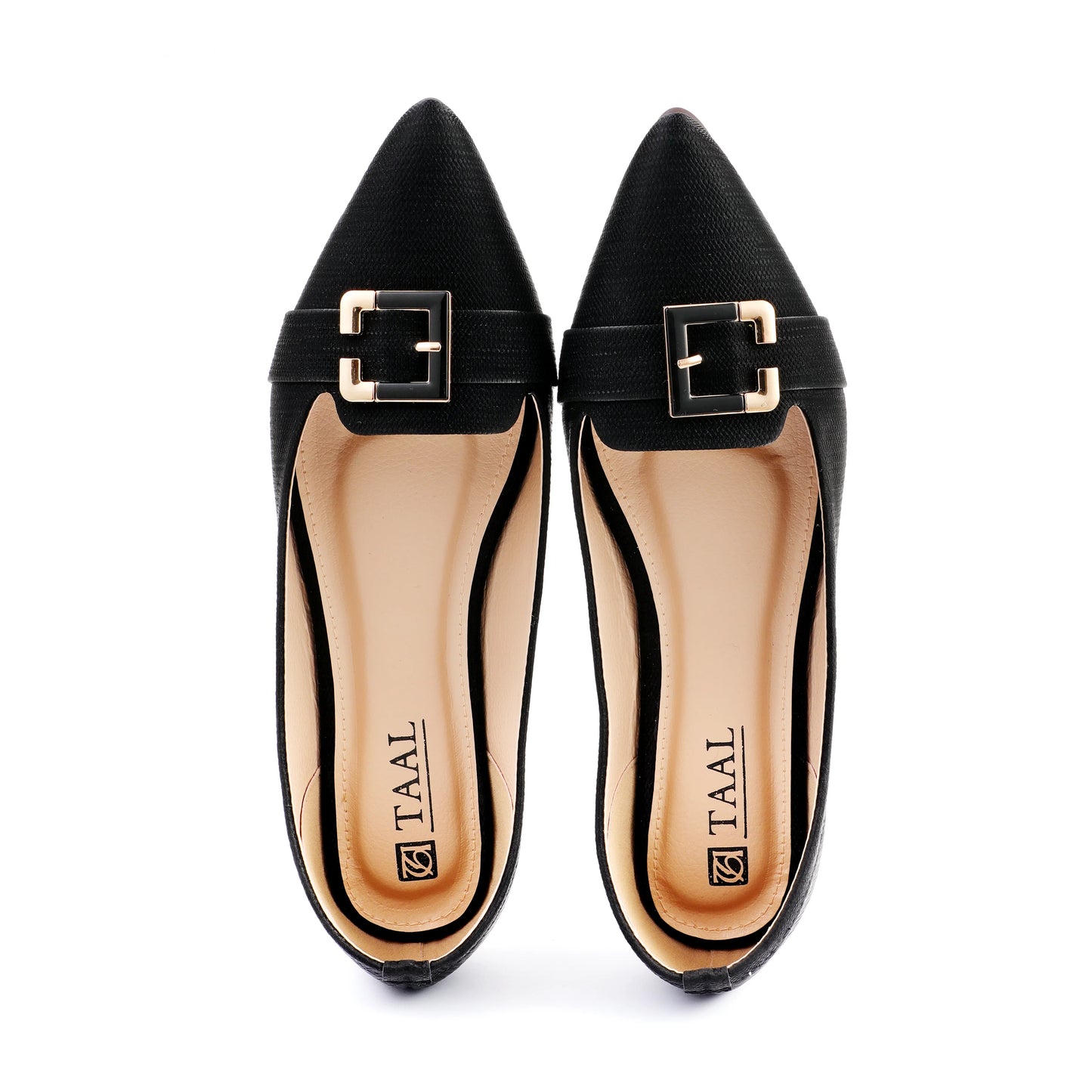 Juna Black Women Flat Pumps