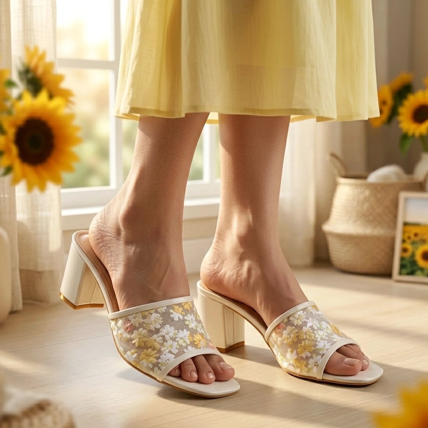 Kasmy Skin women floral heels