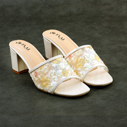Kasmy Skin women floral heels