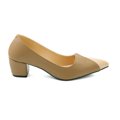 Katrel Beige Women Court Shoes