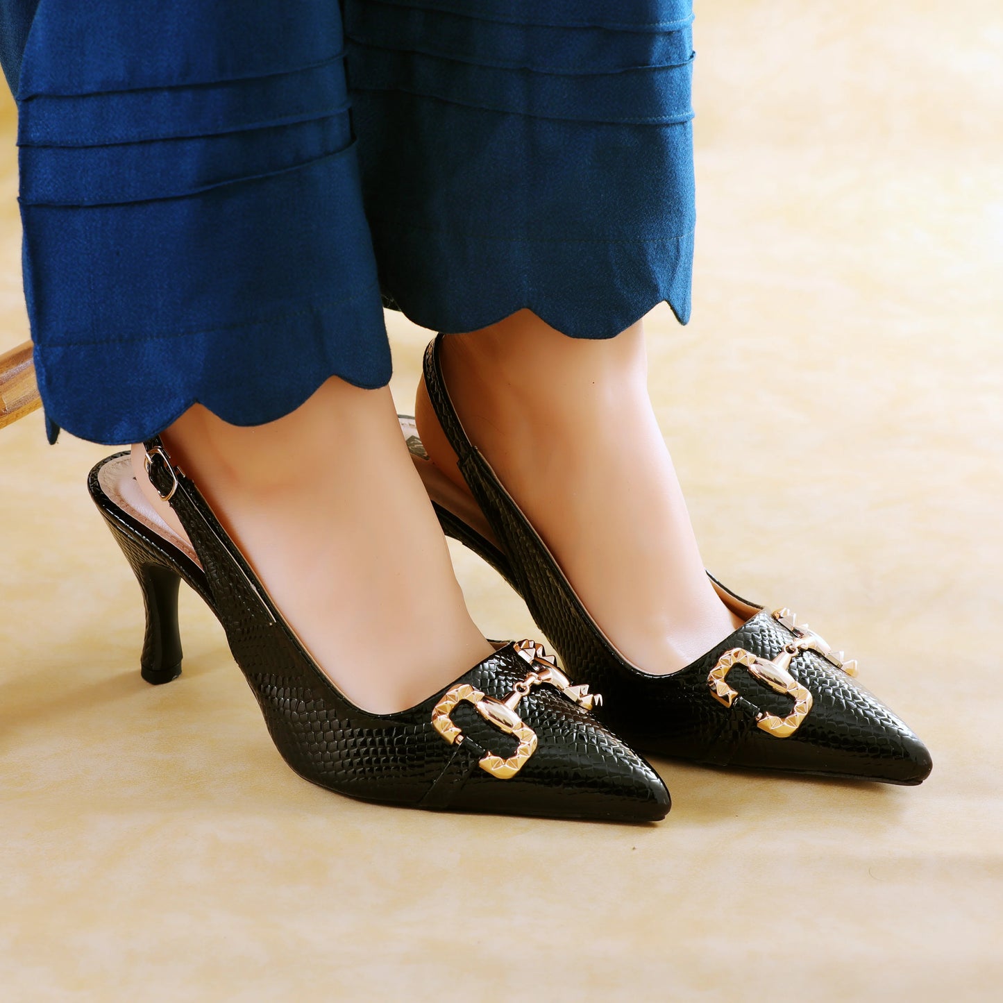 Kebry Black Women stilettos sandal