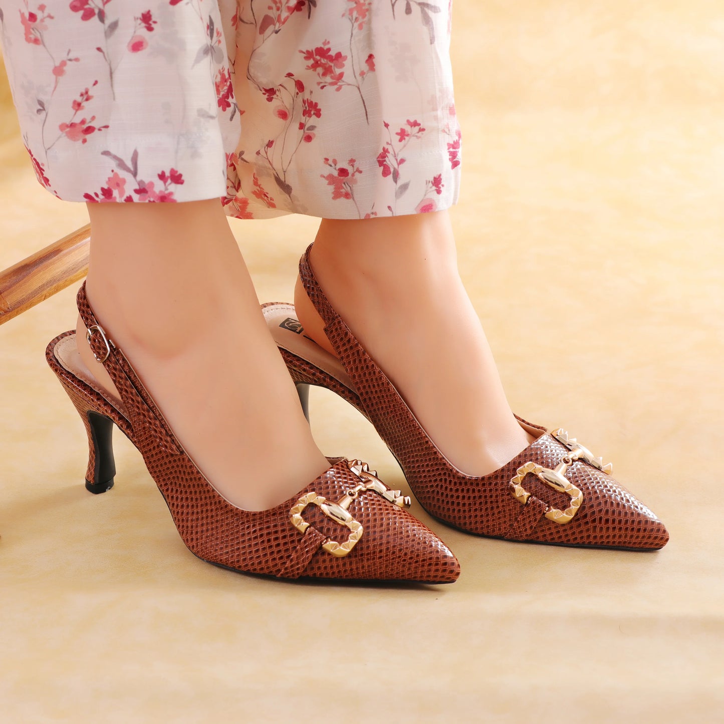 Kebry Brown Women stilettos sandal