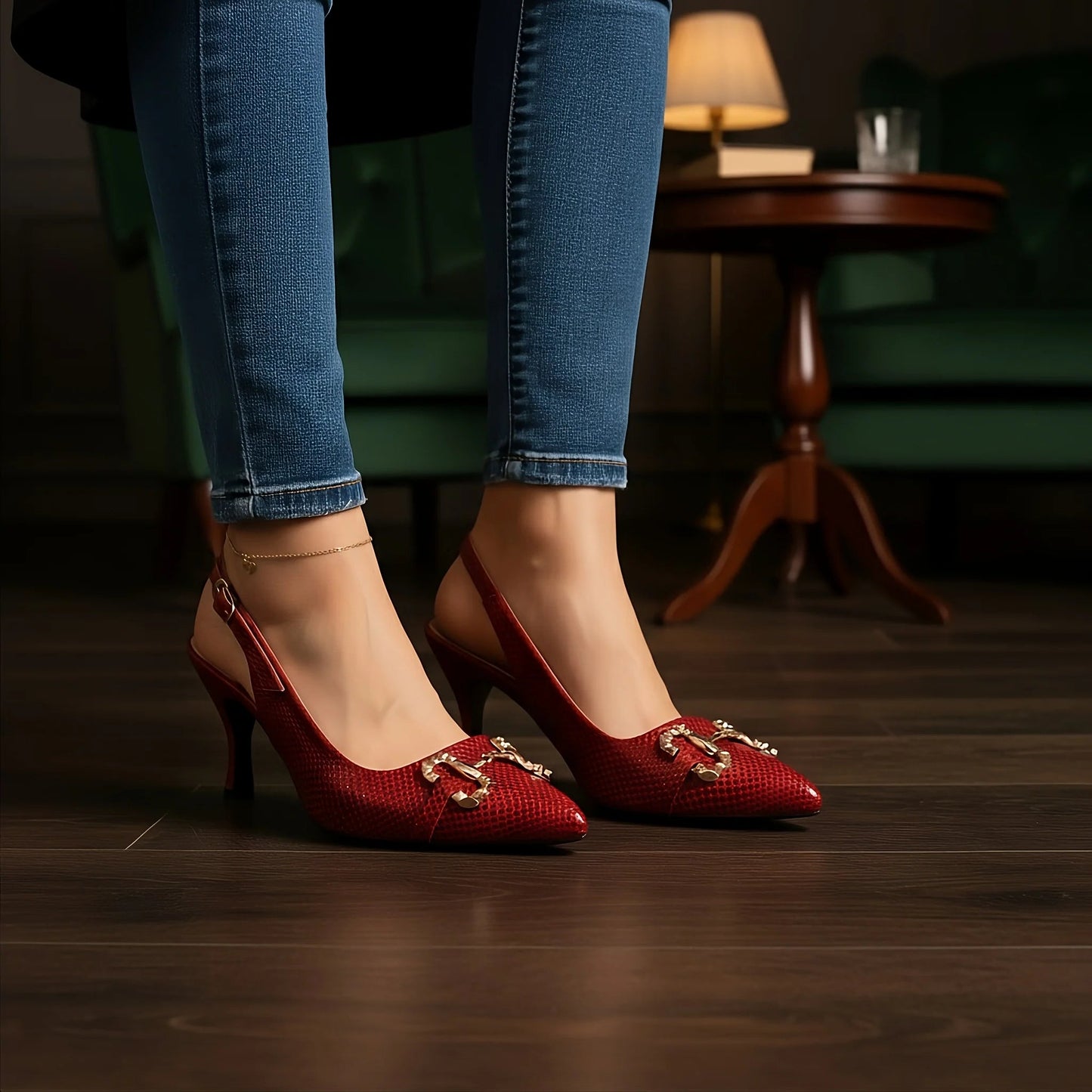 Kebry Maroon Women stilettos sandal