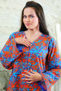 Lenora Blue Printed 2Pcs
