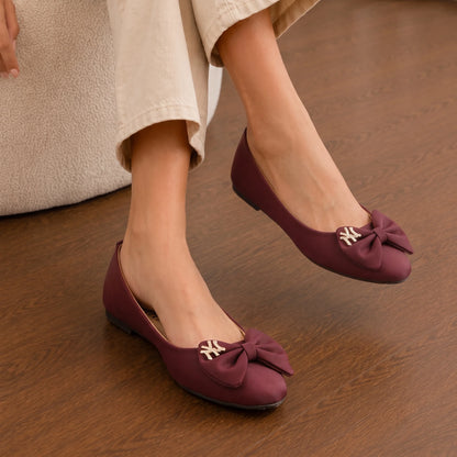 Mirel Maroon women pumps
