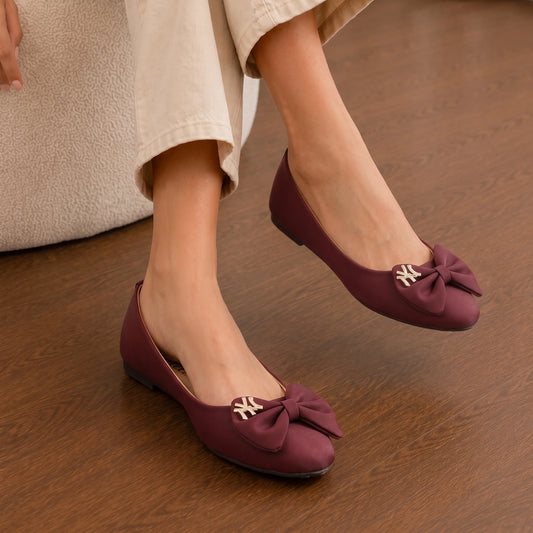Mirel Maroon women pumps