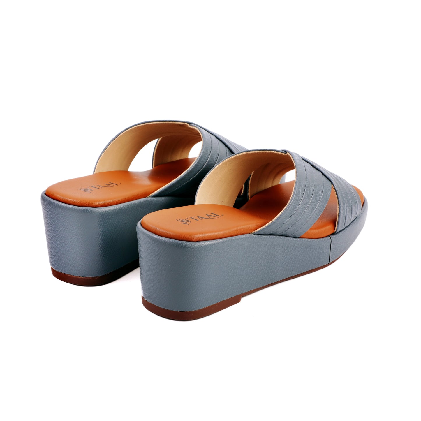 Moxie Grey women wedge slippers