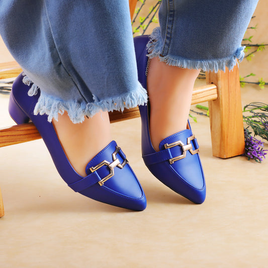 Nova Blue women court shoes