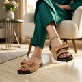 Novella Beige women's medicated slippers
