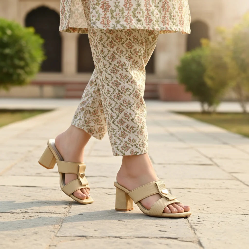 Rumi Beige women heel