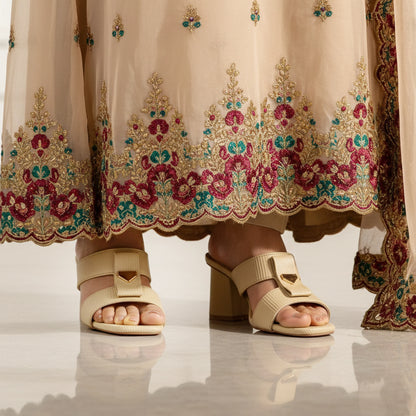 Rumi Beige women heel