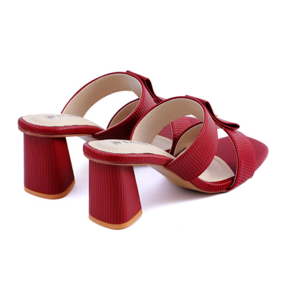 Rumi Maroon women heel