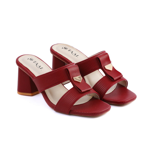 Rumi Maroon women heel